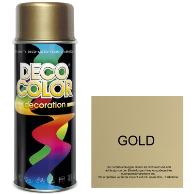 DECO COLOR LACKSPRAY GOLD 400ml